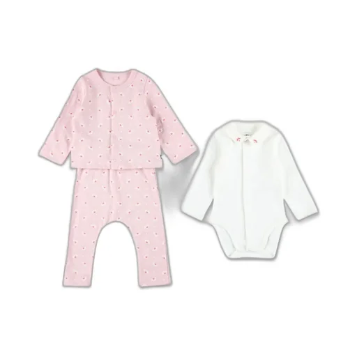 Petit Bateau Heart Print Fleece Tracksuits