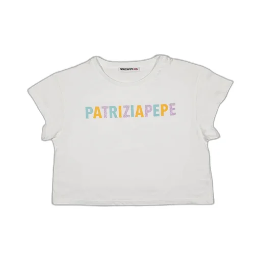 Patrizia Pepe Girl Logo Printed T-Shirt
