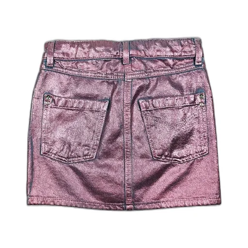 Patrizia Pepe Girl Metallic Mini Skirt