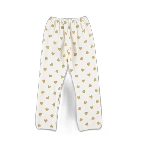 Petit Bateau Glitter Heart Print Pyjamas