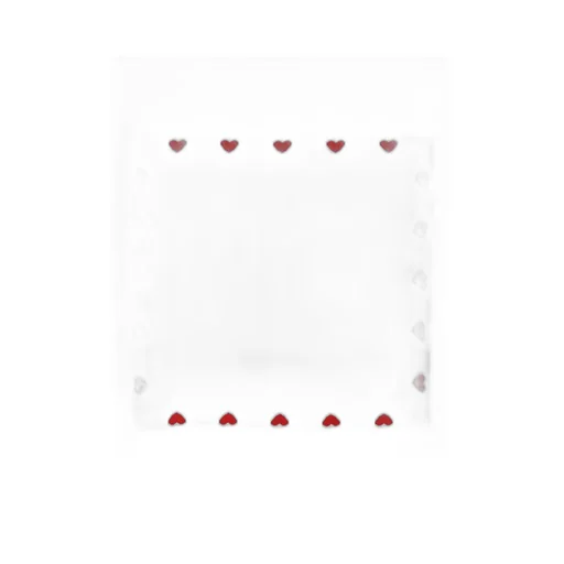 Petit Bateau Intarsia Heart Nursery Blanket