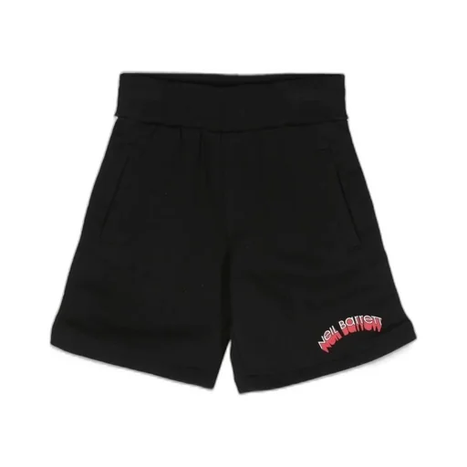 Neil Barrett Kids Lightning Bermuda Shorts