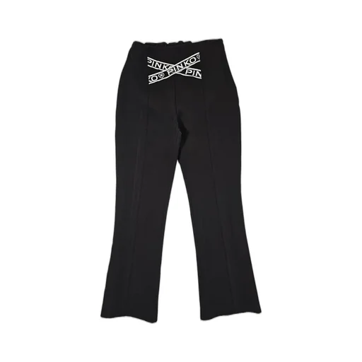Pinko Kids Elasticated Waistband Logo-Strap Trousers