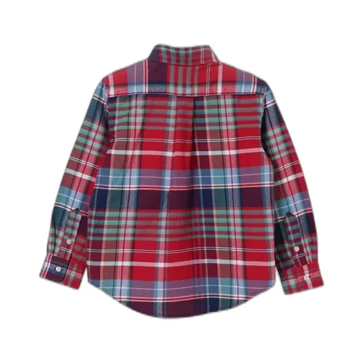 Polo Ralph Lauren Kid Plaid Brushed Oxford Shirt