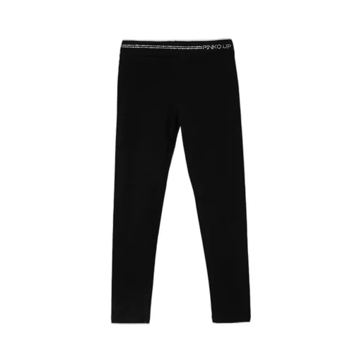 Pinko Kids Logo Embellished Leggings