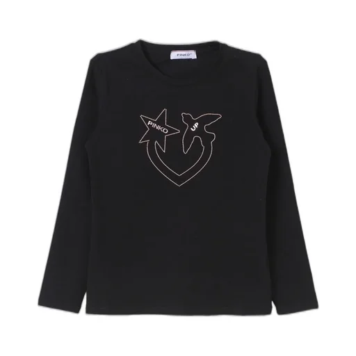 Pinko Kids Logo Printed Long Sleeve T-Shirt