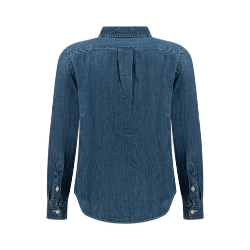Polo Ralph Lauren Kids Polo Pony Embroidered Buttoned Denim Shirt
