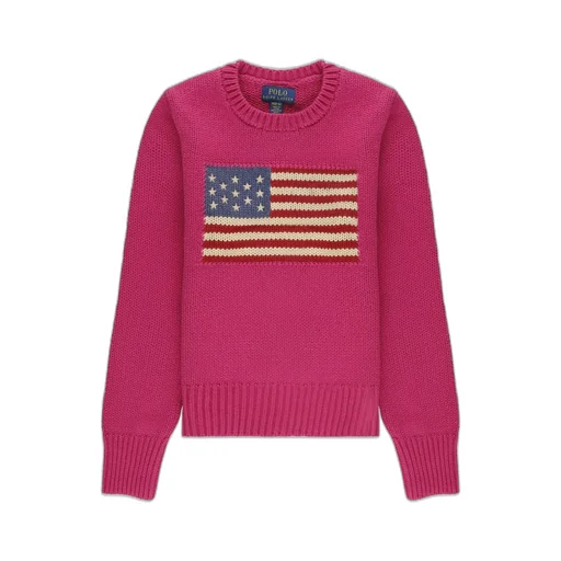 Polo Ralph Lauren Kids Flag Intarsia Crewneck Knitted Jumper