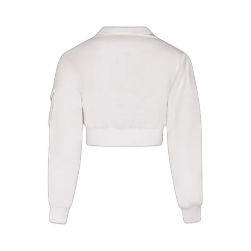 Pinko Kids Cropped Zipped Bomber Jacket