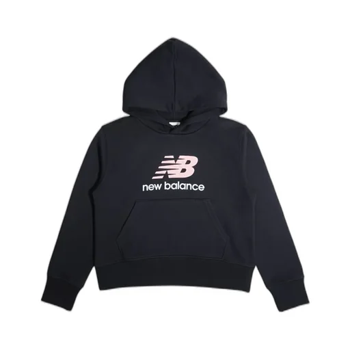 New Balance Kids Ft Stacked Logo Hoodie