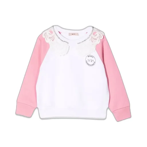 N°21 Embellished Lace Detail Sweatshirt