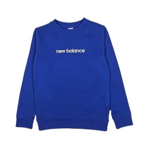 New Balance Kids Logo Printed Crewneck Sweatshirt