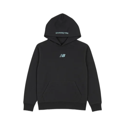 New Balance Kids Logo Printed Long-Sleeved Hoodie
