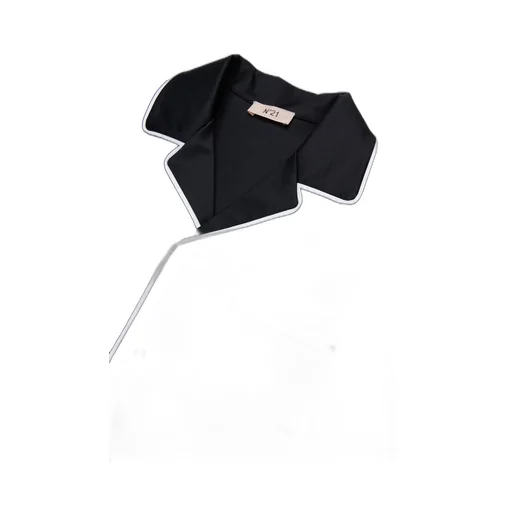 N°21 Kids Piped Chest-Pocket Short Sleeved Shirt