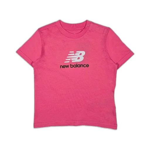 New Balance Kids Stacked Logo Short-Sleeved T-Shirt