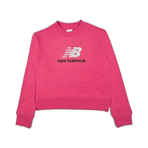 New Balance Kids French Terry Stacked Logo Crewneck Sweatshirt