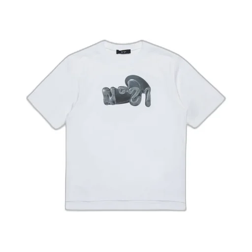 N°21 Kids Logo Printed Oversized T-Shirt