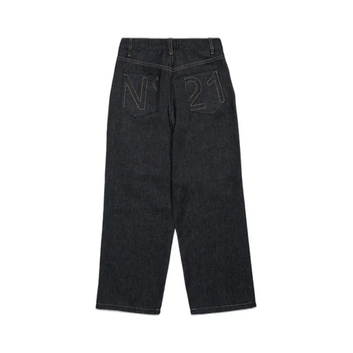 N°21 Kids Logo Embroidered Straight Jeans