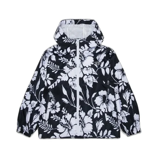 Nº21 Kids Floral-Print Zipped Rainwear