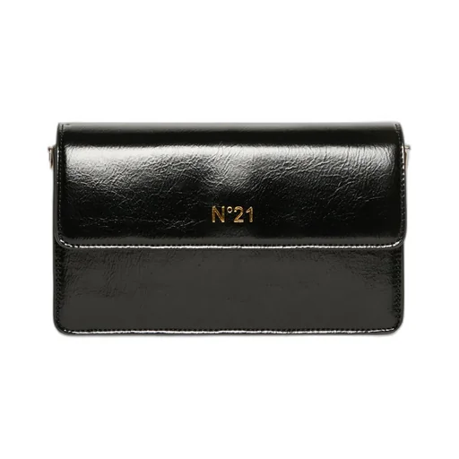 Nº21 Kids Logo-Stamp Foldover Shoulder Bag