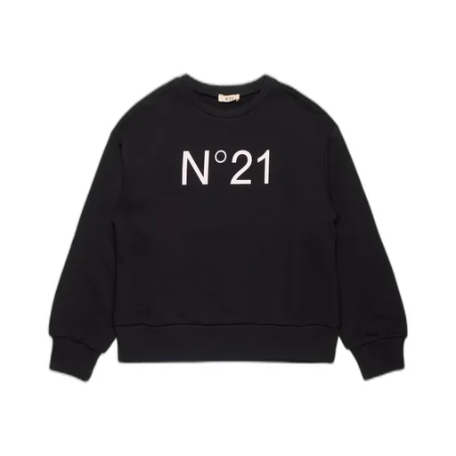 Nº21 Kids Logo-Printed Crewneck Sweatshirt
