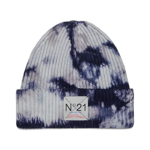 N°21 Kids Tie-Dyed Ribbed-Knit Beanie