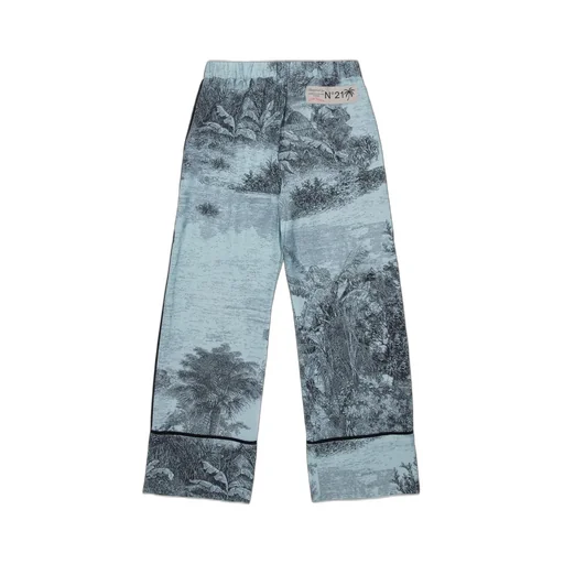 N°21 Kids Logo Patch Printed Trousers