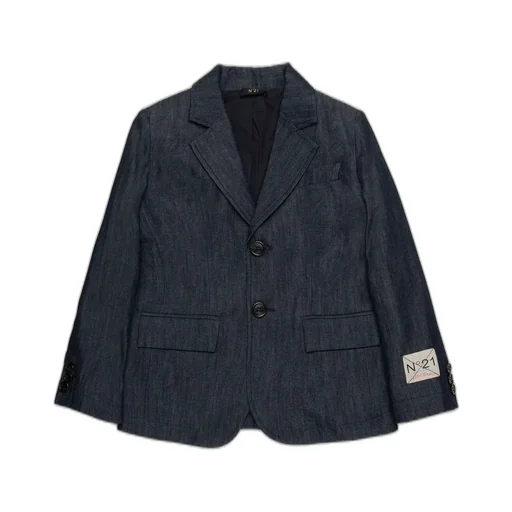 Nº21 Kids Single Breasted Denim Blazer