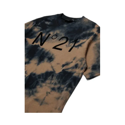 N°21 Kids Tie-Dye Printed Oversized T-Shirt