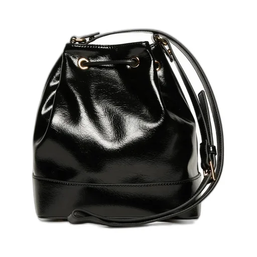Nº21 Kids Logo-Stamp Drawstring Bucket Bag