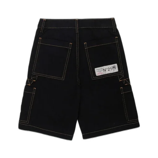 N°21 Kids Logo Patch Denim Shorts
