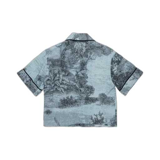 N°21 Kids Printed Short-Sleeve Shirt