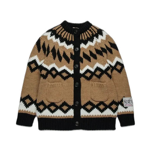 N°21 Kids Jacquard Knit Cardigan