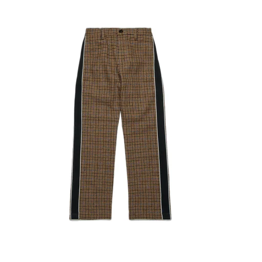 N°21 Kids Logo-Patch Checked Trousers