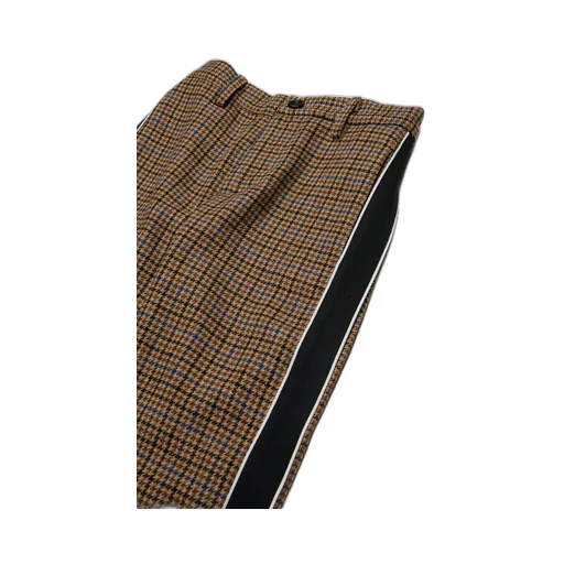 N°21 Kids Logo-Patch Checked Trousers