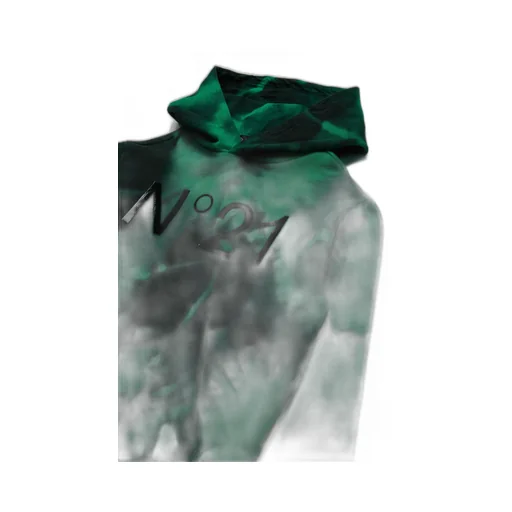 N°21 Kids Logo Printed Tie-Dye Hoodie