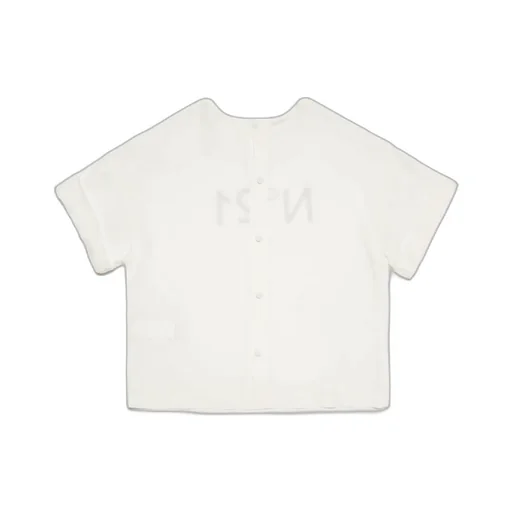 Nº21 Kids Logo Printed Crewneck Short-Sleeved T-Shirt