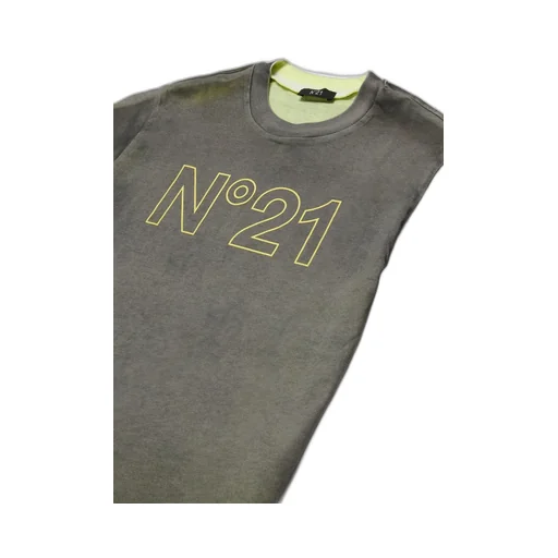 N°21 Kids Logo Printed Crewneck T-Shirt