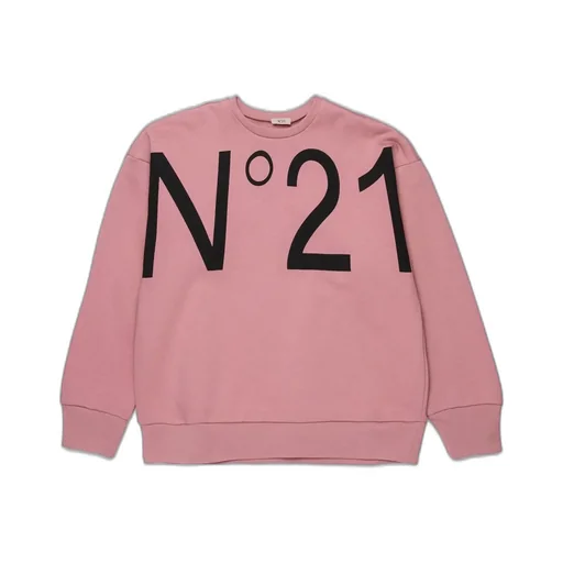 N°21 Kids Logo Printed Crewneck Sweatshirt