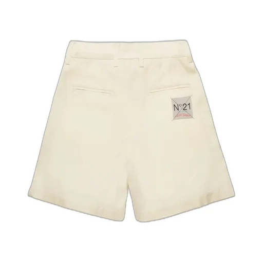 N°21 Kids Logo Patch Tailored Shorts