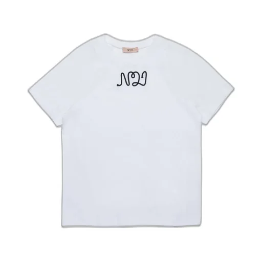 N°21 Kids Logo Patch Jersey T-Shirt