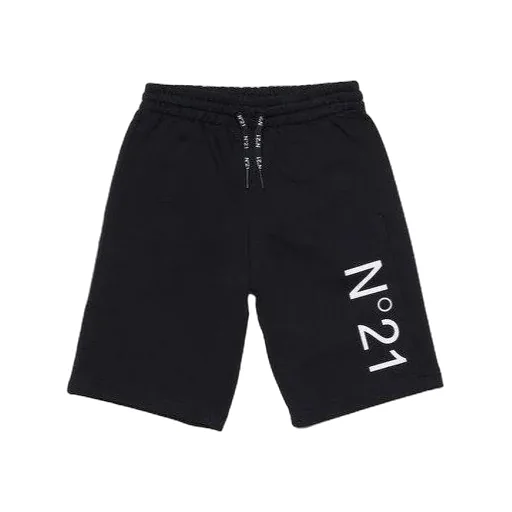 Nº21 Kids Logo Printed Drawstring Shorts