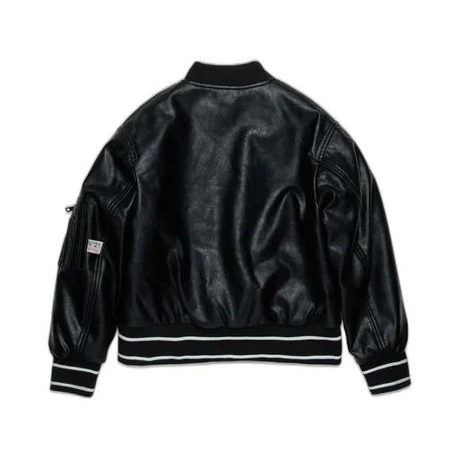 N°21 Kids Logo Embossed Bomber Jacket
