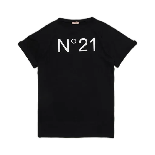 N°21 Kids Logo Printed Crewneck T-Shirt