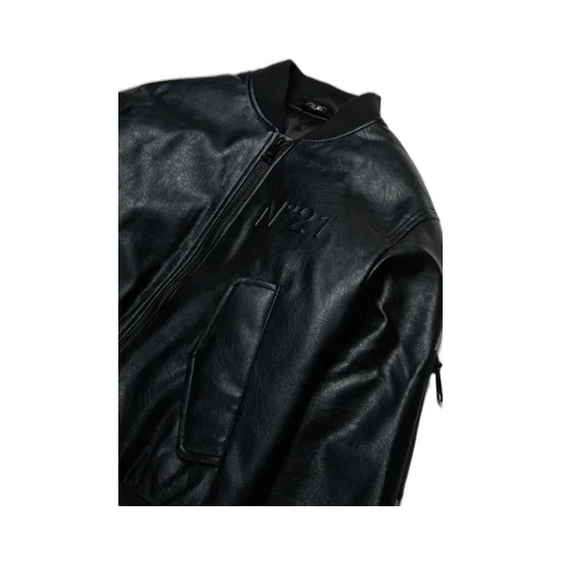 N°21 Kids Logo Embossed Bomber Jacket