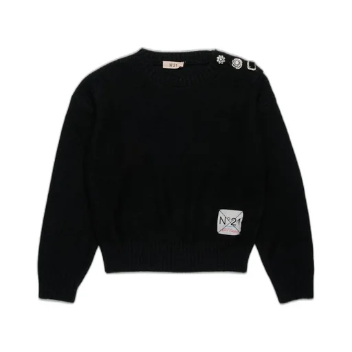 N°21 Kids Logo Patch Knitted Jumper