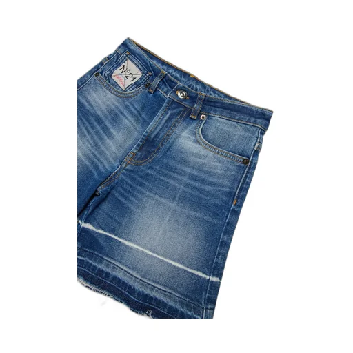 N°21 Kids Raw-Cut Denim Shorts