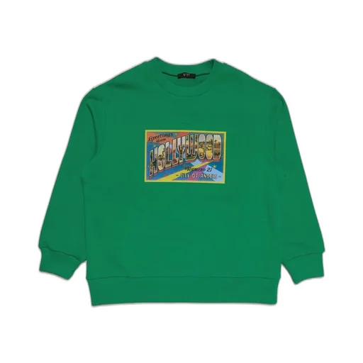 N°21 Kids Graphic Printed Crewneck Sweatshirt