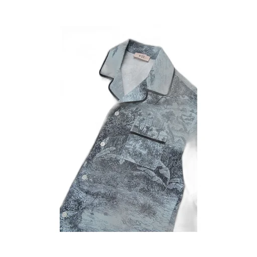 N°21 Kids Printed Short-Sleeve Shirt