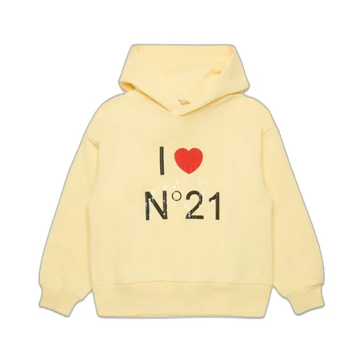 Nº21 Kids Logo-Printed Long-Sleeved Hoodie